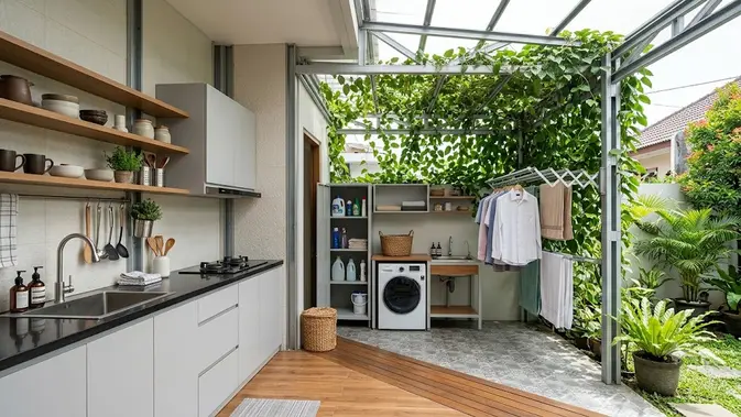 dapur 2x2 7 Model Dapur 2x2 Menyatu dengan Area Cuci Jemur agar Lahan Lebih… dapur 2x2 - ilustrasi berita 7 Model Dapur 2x2 Menyatu dengan Area Cuci Jemur agar Lahan Lebih Efisien