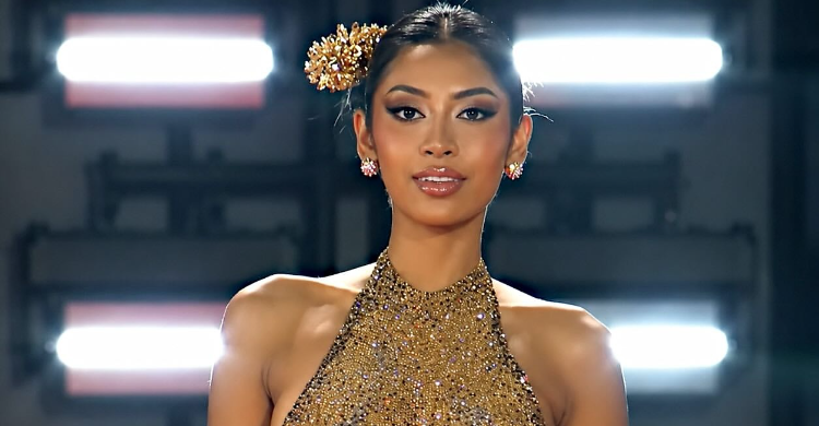 gaun emas Agnes Rahajeng Memukau dengan Gaun Emas di Miss Supranational 2026 gaun emas - ilustrasi berita Agnes Rahajeng Memukau dengan Gaun Emas di Miss Supranational 2026